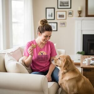 Life is Good Crusher Tee Womens XXXL Dog Evry Bite You Take I'll Be Watching You